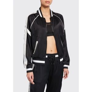 NWT Blanc Noir Amida Stretch Silk Reversible Jacket Size Small